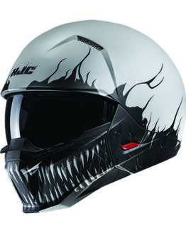 HJC i20 Scraw Street Helmet Black/White Medium