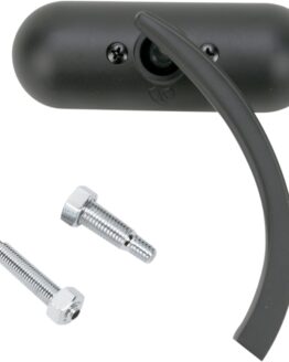 Arlen Ness Mini Oval Mirror Black Right 4-1/2"x1-1/2"