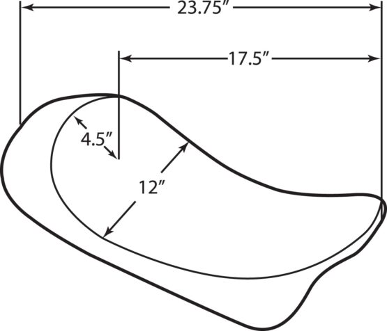 Low-Profile EZ-On Plain Solo Seat Backward - Image 2