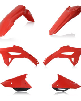 Acerbis Plastic Kit Black Red For Honda CRF250R 22-24 CRF450R 21-24