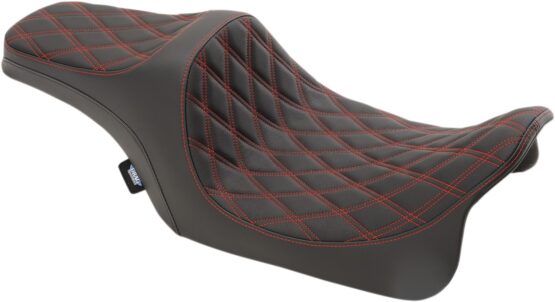 Predator Dbl-Diamond Vinyl 2-Up Seat Black/Red