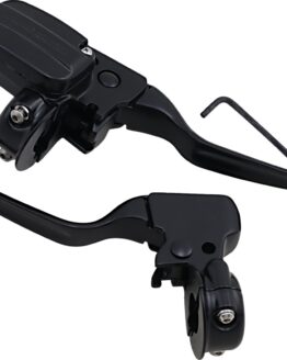 Drag Specialties Handlebar Control Kit Black Matte Harley FLHT FLTR FLHTC