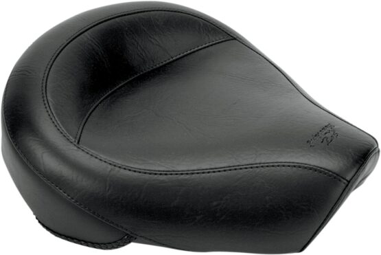 Vintage Smooth Vinyl Solo Seat - Black