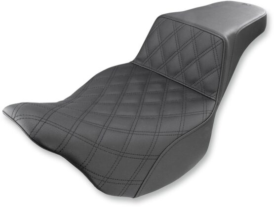 Step-Up Front Lattice Stitch 2-Up Seat Black Gel