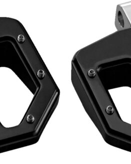 Pro-One BMX V1 Mini Floorboard Footpeg Pair Black Anodized Male Mount