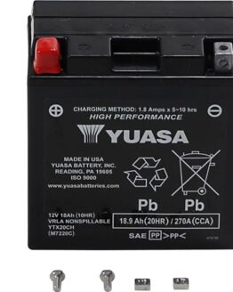 Yuasa YTX20CH Factory Activated AGM 12V Battery
