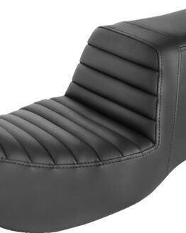 Saddlemen Tour Step-Up Seat Tuck-n-Roll Black For Harley FL 2008-2024