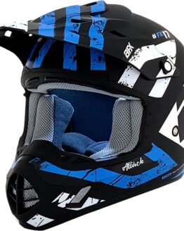 AFX FX-17 Attack Helmet Matte Black/Blue 4XL Adult