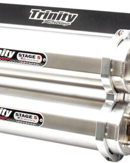 Brushed Stainless Stage 5 Dual Slip On Exhaust