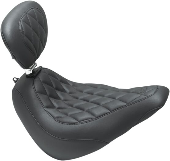 Tripper Diamond  Wide Solo Seat w/Backrest