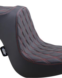 Predator III Seat- Double Diamond Red Thread 7in Tall Rider Support-2Up