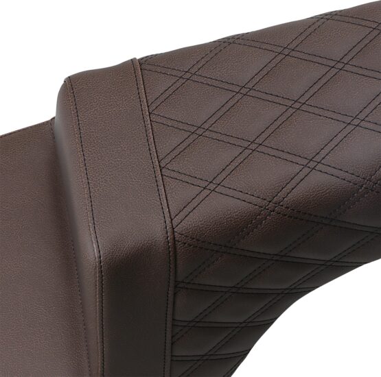 Step-Up Rear Lattice Stitch 2-Up Seat Brown - Image 2