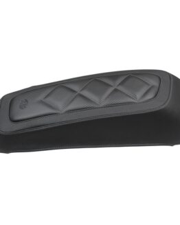 Mustang Saddlebag Lid Covers Diamond Stitch Black Fits 08-21 Harley FL Touring