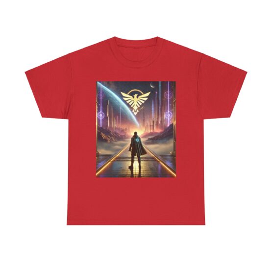 Galactic Vision Unisex Heavy Cotton Tee - Space Adventure Design - Image 33