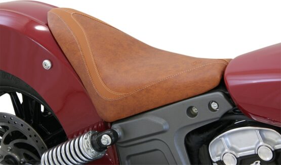 Runaround Smooth Vinyl Solo Seat Brown Foam Low - Image 2