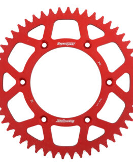 Supersprox Aluminum Rear Sprocket 52T Red Fits Honda