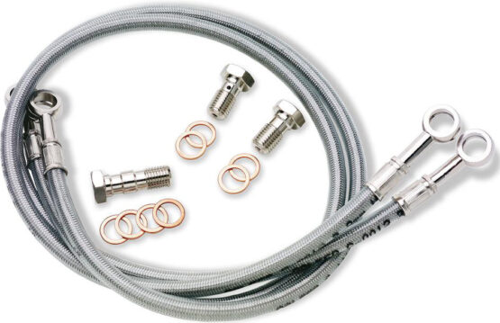 Stainless Steel Front Brake Line Kit - 2 Lines - Image 2