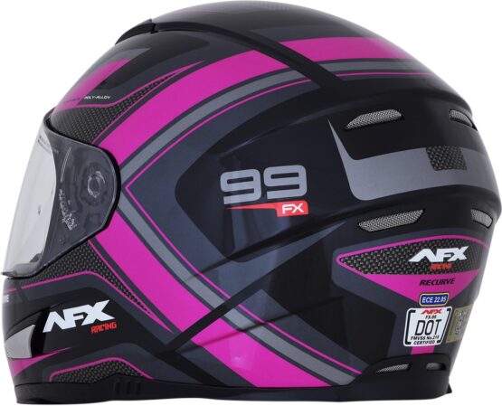 FX-99 Full Face Street Helmet Pink Small - Image 4