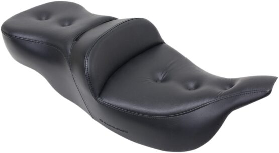 Heated Road Sofa Pillow Leather 2-Up Seat Black Gel