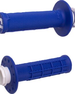 ODI Micro-X Half-Waffle V2 Lock-On Grips Blue/Black