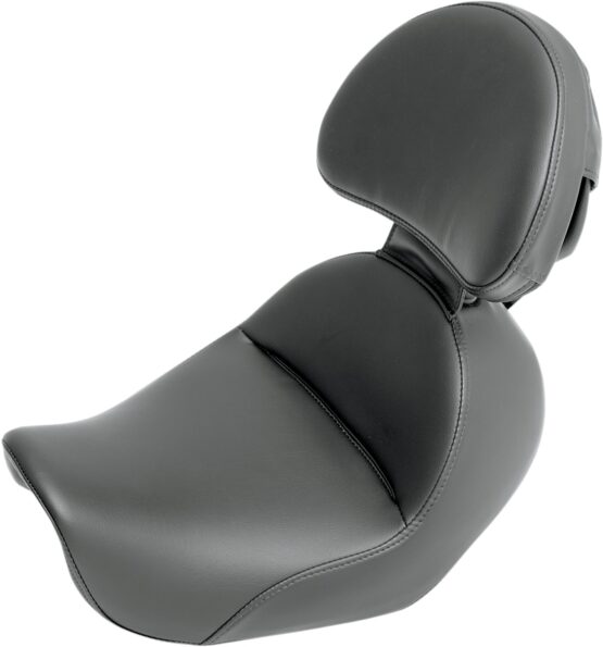 Wide Heels Down Solo Seat Black Gel w/Backrest Low