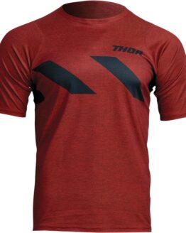 Thor Assist Hazard Short-Sleeve Jersey Red/Black Men's Medium