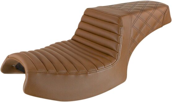 Step-Up Tuck and Roll 2-Up Seat Brown