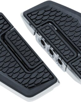 Kuryakyn Hex Folding Mini Floorboards Chrome For Harley