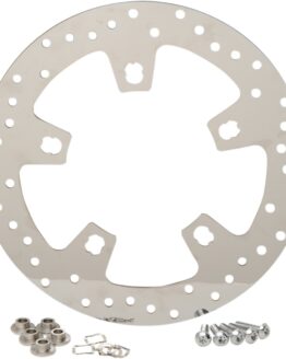 Polished Drilled Front Brake Rotor 300mm