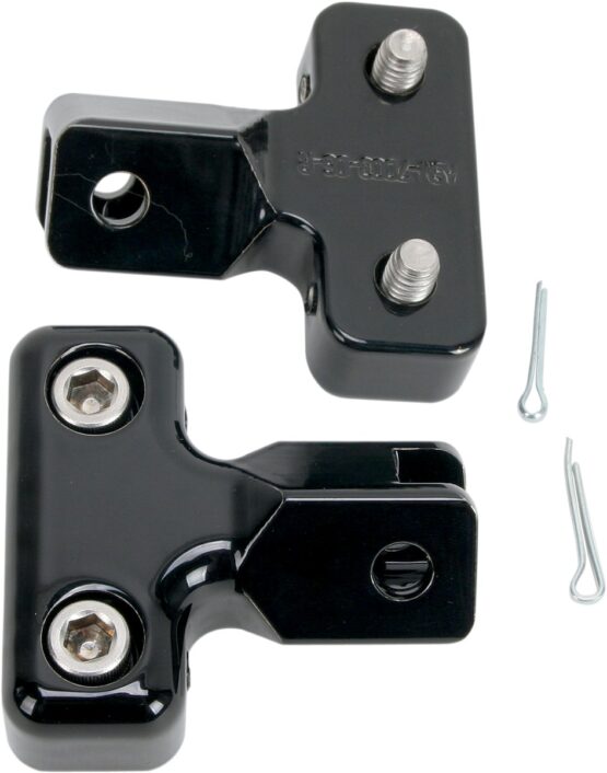 Driver Floorboard Brackets - Black