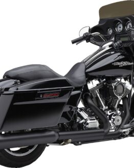 Cobra Gen 2 Neighbor Haters 4.5" Slip-Ons Black for FLH/FLT 95-16