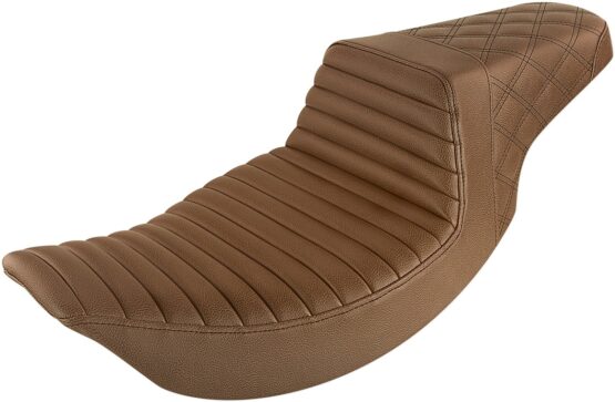 Step-Up Tuck and Roll 2-Up Seat Brown