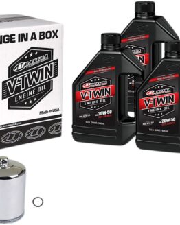 V-Twin Oil Change Kit Synthetic w/ Chrome Filter Milwaukee-Eight