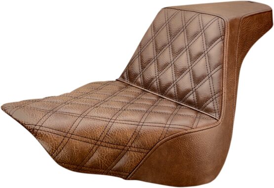 Step-Up Front Lattice Stitch 2-Up Seat Brown Gel