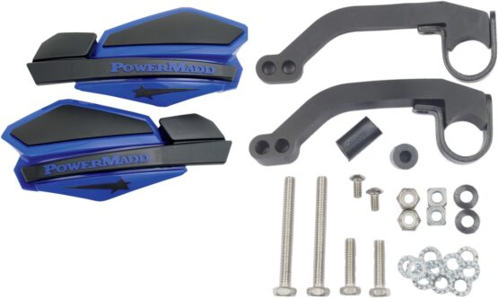 Blue & Black Star Handguard Kit w/ MC/ATV Mounts