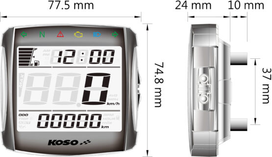 XR-01S LCD Speedometer Kit w/ Bracket - Image 2