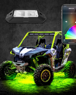 XKGLOW 4pc RGB Rock Light Kit w/ Bluetooth XKchrome App Control