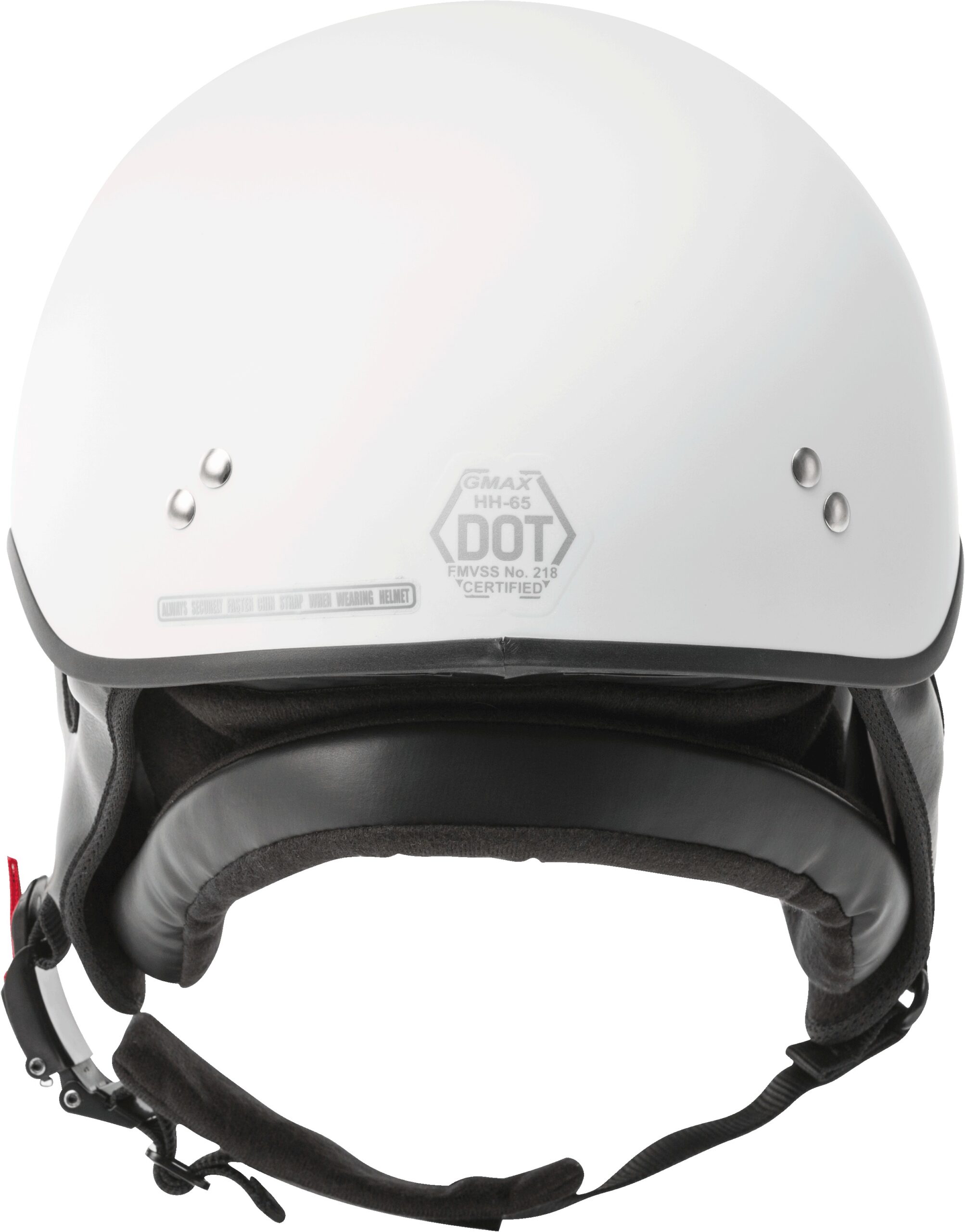 GMAX HH-65 Naked Half Helmet Matte White Small - Image 3