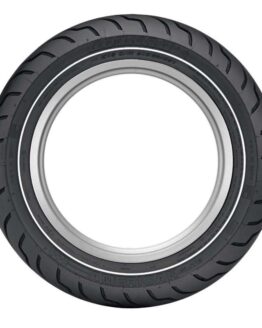 American Elite Bias Rear Tire - MT90B16 M/C 74H TL - Narrow Whitewall