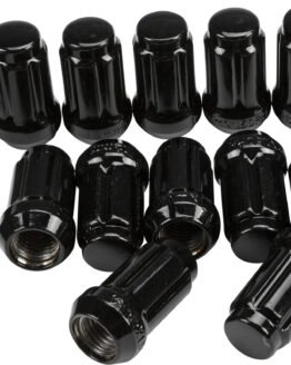 12mmx1.50 Lock Style Lug Nuts Black W/key 16/pk