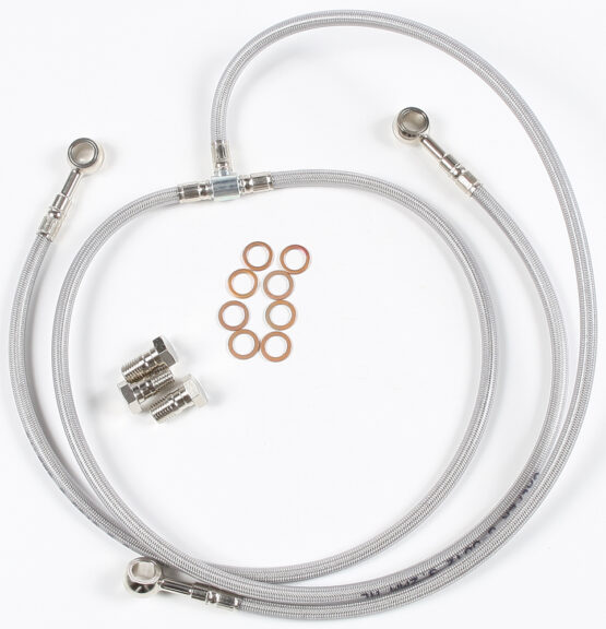 Stainless Steel Braided Front Brake Line - 3 Line Kit