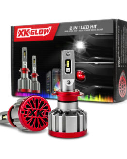 XKGLOW RGB 2in1 LED Headlight Kit HB4 Million Color App Control