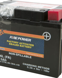 Fire Power Factory Activated Sealed Battery Replaces YTX4L-BS
