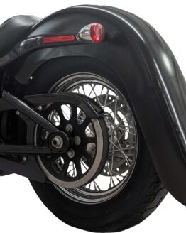 Klock Werks Vicla Smooth 9" Rear Fender Black For Harley Softail