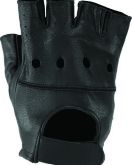 Kuryakyn Hollister Shorty Gloves Black XL Men's