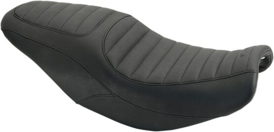 Retro Stitched Vinyl 2-Up Seat Black Foam