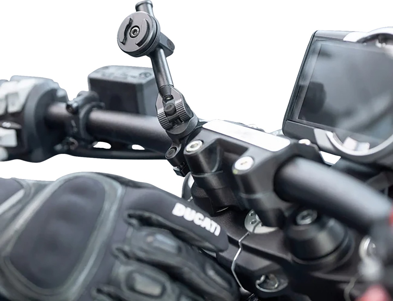SP CONNECT Moto Mount 3D Phone Mount 1.5 Inch Black Handlebar Kit - Image 3