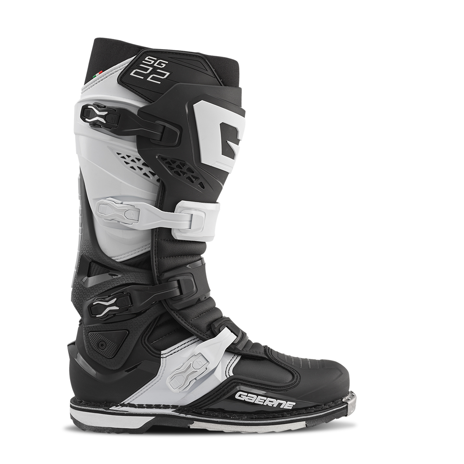 Gaerne SG22 Boot Black/White Size 12 - Image 3
