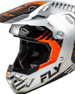 Fly Racing Youth Formula CP Slice Helmet Grey/Orange/Black YL