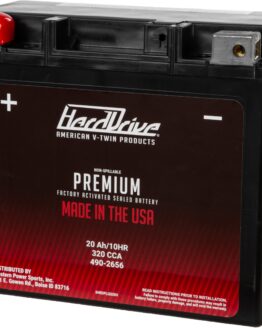 Harddrive Premium Battery GYZ20H/YTX20H 320 CCA Fits Harley